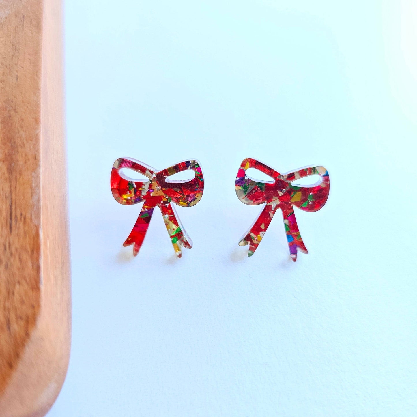 Put a Bow on It Sparkle Earrings