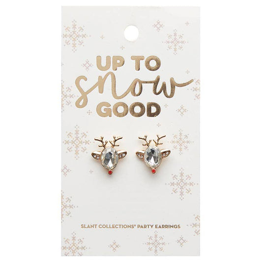 Up To Snow Good Reindeer Earrings