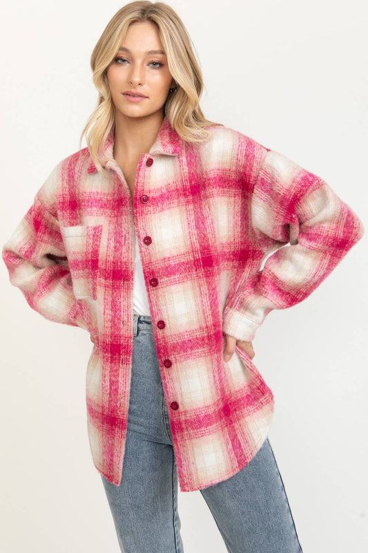 The "HAYRIDE" Flannel Shacket