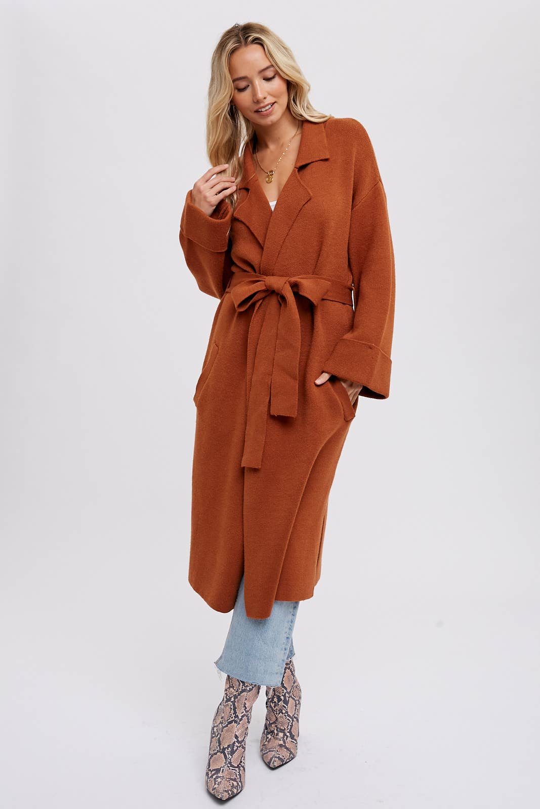 The "Color Tour" Knit Trench Coat