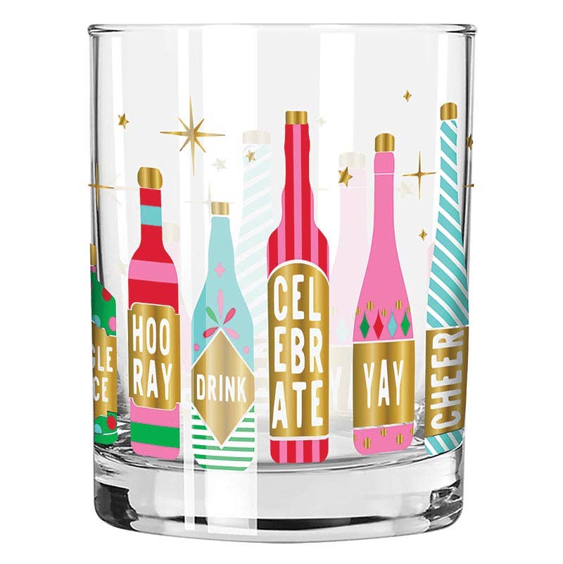 Retro Holiday Old Fashioned Glasses